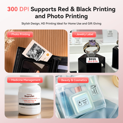 NIIMBOT - B21 Pro 300dpi Bluetooth Label Printer Incl Label Roll