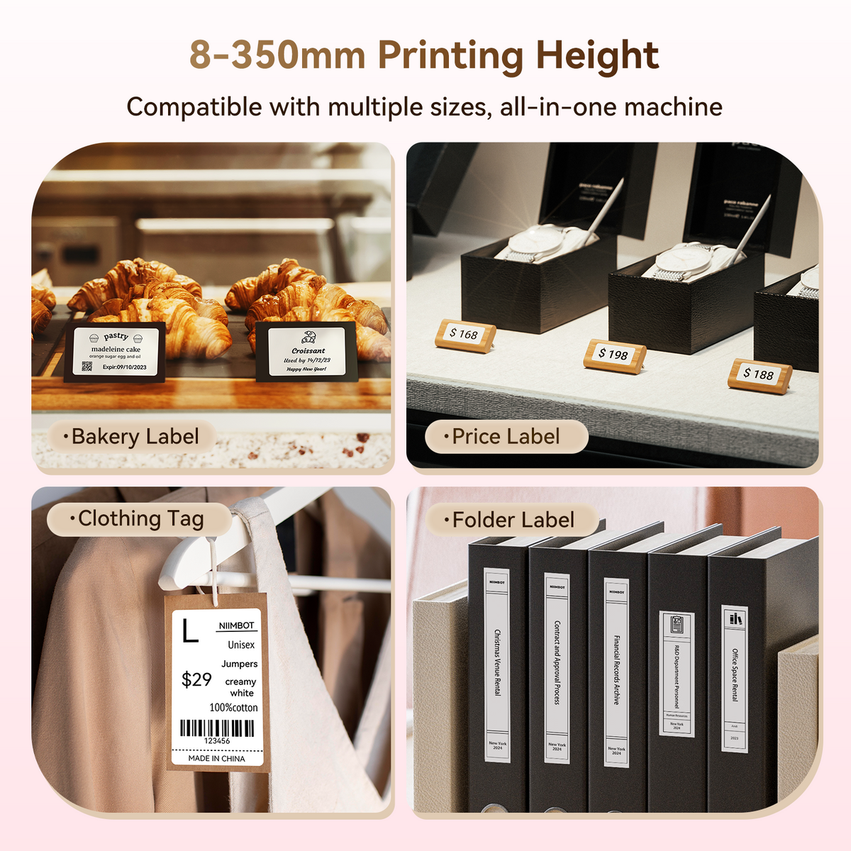 NIIMBOT - B2 Bluetooth Label Printer Incl Label Roll