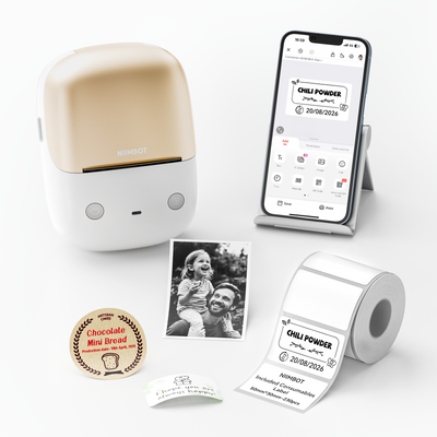 NIIMBOT - B2 Pro 300dpi Bluetooth Label Printer Incl Label Roll