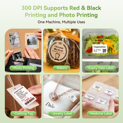 NIIMBOT - B2 Pro 300dpi Bluetooth Label Printer Incl Label Roll