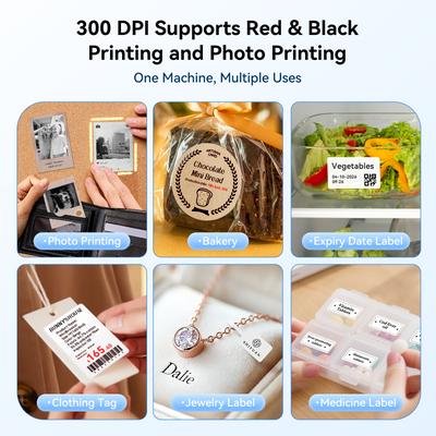 NIIMBOT - B2 Pro 300dpi Bluetooth Label Printer Incl Label Roll