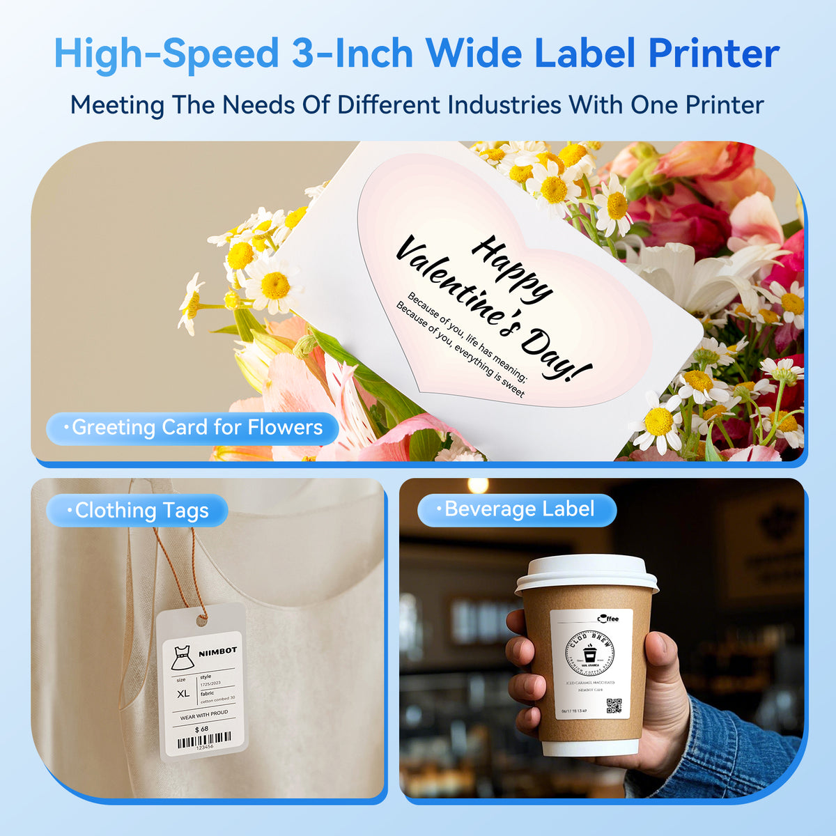 NIIMBOT - B31 Bluetooth Label Printer Incl Label Roll