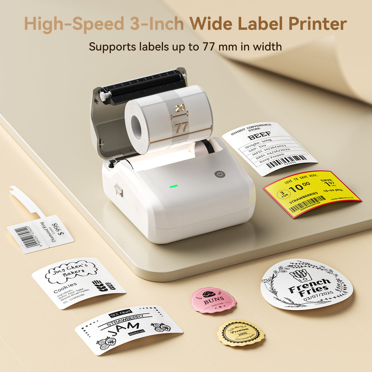 NIIMBOT - B31 Bluetooth Label Printer Incl Label Roll