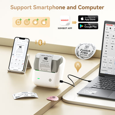 NIIMBOT - B31 Bluetooth Label Printer Incl Label Roll