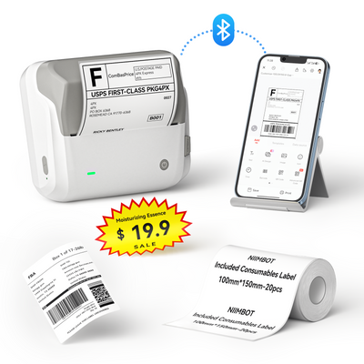 NIIMBOT - B4 Bluetooth Label Printer Incl Label Roll