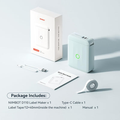 NIIMBOT - D110_M Bluetooth Label Printer Incl Label Roll