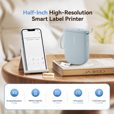 NIIMBOT - D11_H 300dpi Bluetooth Label Printer Incl Label Roll