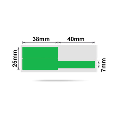 NIIMBOT - B Range - 25x78mm - Green Cable - 100 Labels