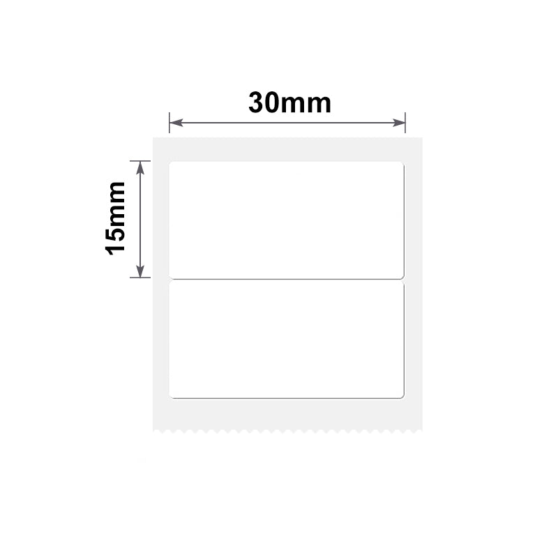 NIIMBOT - B Range - 30x15mm/2R - White - 460 Labels