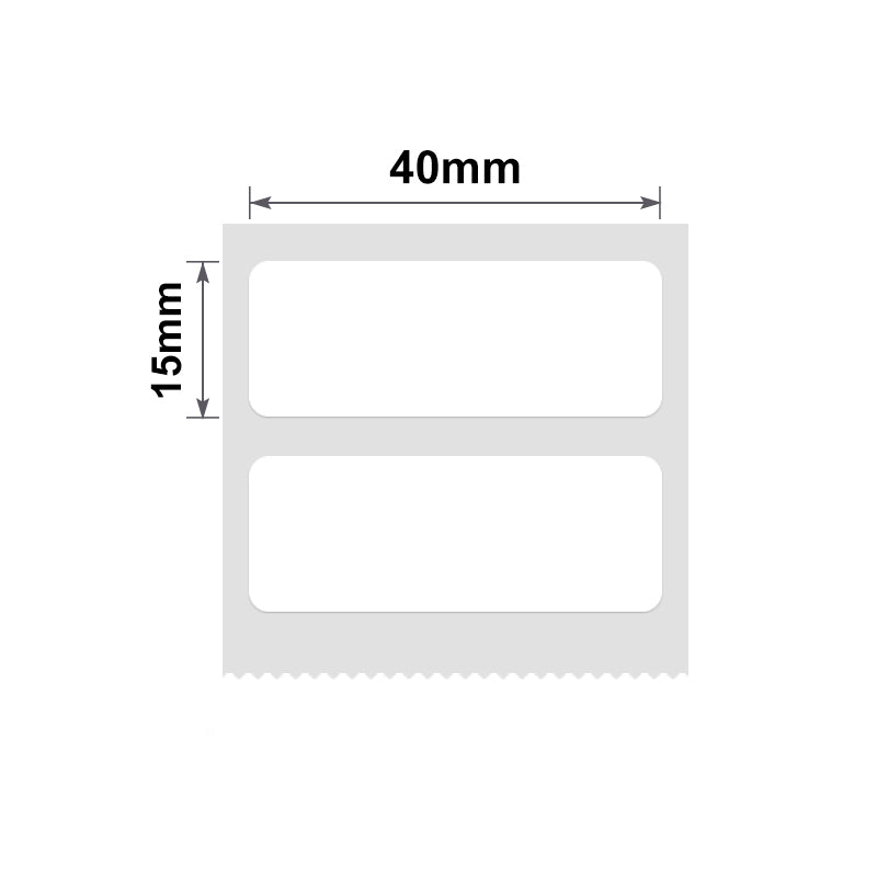 NIIMBOT - B Range - 40x15mm/2R - White - 460 Labels