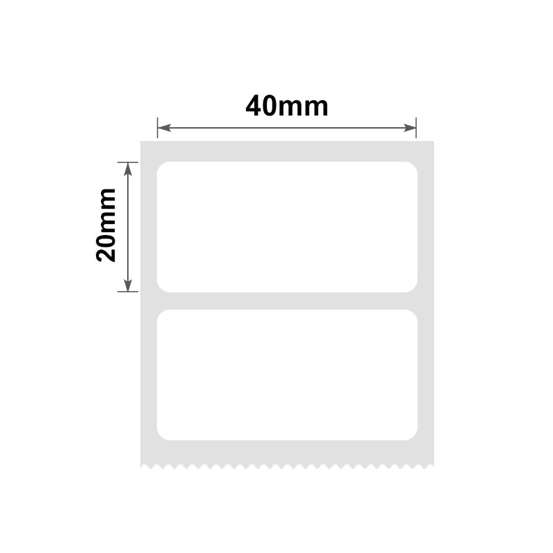 NIIMBOT - B Range - 40x20mm - White - 320 Labels
