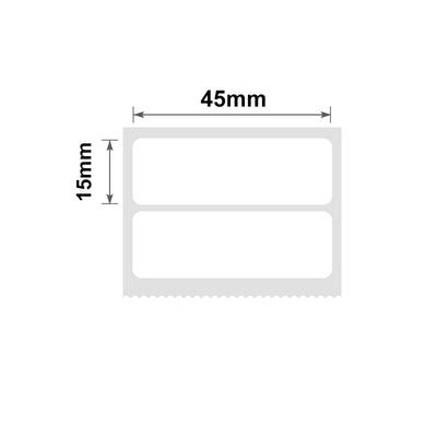 NIIMBOT - B Range - 45x15mm/2R - White - 460 Labels
