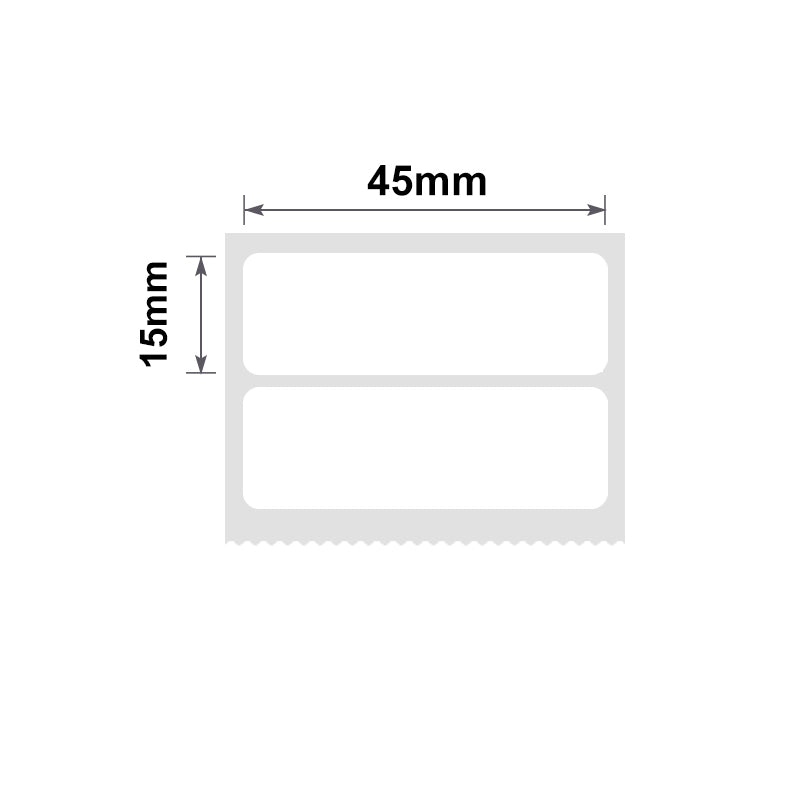 NIIMBOT - B Range - 45x15mm/2R - White - 460 Labels