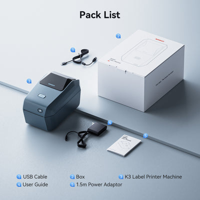NIIMBOT - K3 Bluetooth Label Printer Incl Label Roll