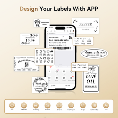 NIIMBOT - K3 Bluetooth Label Printer Incl Label Roll