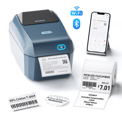 NIIMBOT - K3_W Bluetooth & WiFi Label Printer Incl Label Roll