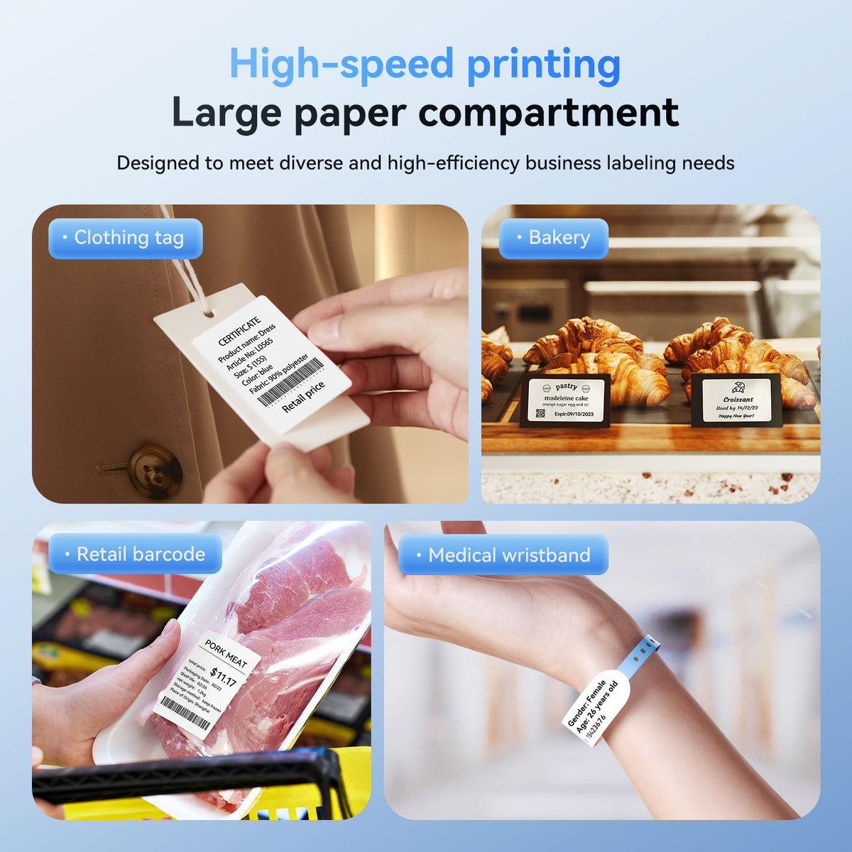 NIIMBOT - K3_W Bluetooth & WiFi Label Printer Incl Label Roll