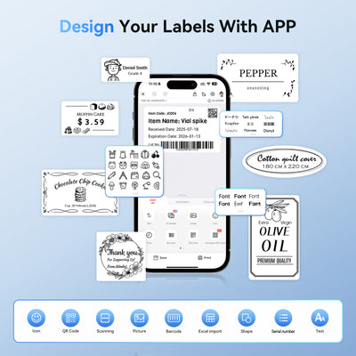 NIIMBOT - K3_W Bluetooth & WiFi Label Printer Incl Label Roll