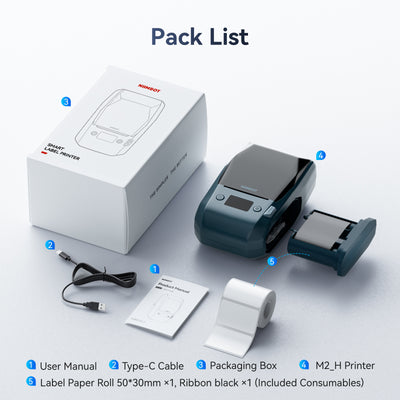 NIIMBOT - M2_H 300dpi Bluetooth Label Printer Incl Label Roll