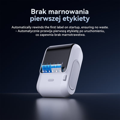 NIIMBOT - M3 Bluetooth Label Printer Incl Label Roll - White