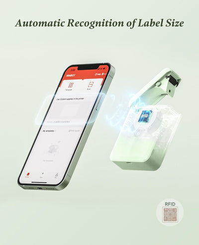 NIIMBOT - D110_M Bluetooth Label Printer Incl Label Roll