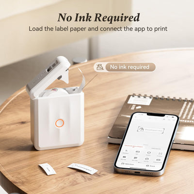 NIIMBOT - D110_M Bluetooth Label Printer Incl Label Roll