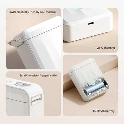 NIIMBOT - D110_M Bluetooth Label Printer Incl Label Roll