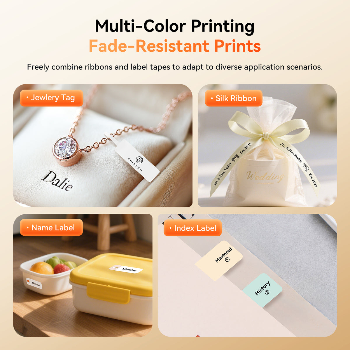 NIIMBOT - N1 Bluetooth Label Printer Incl Label Roll - White