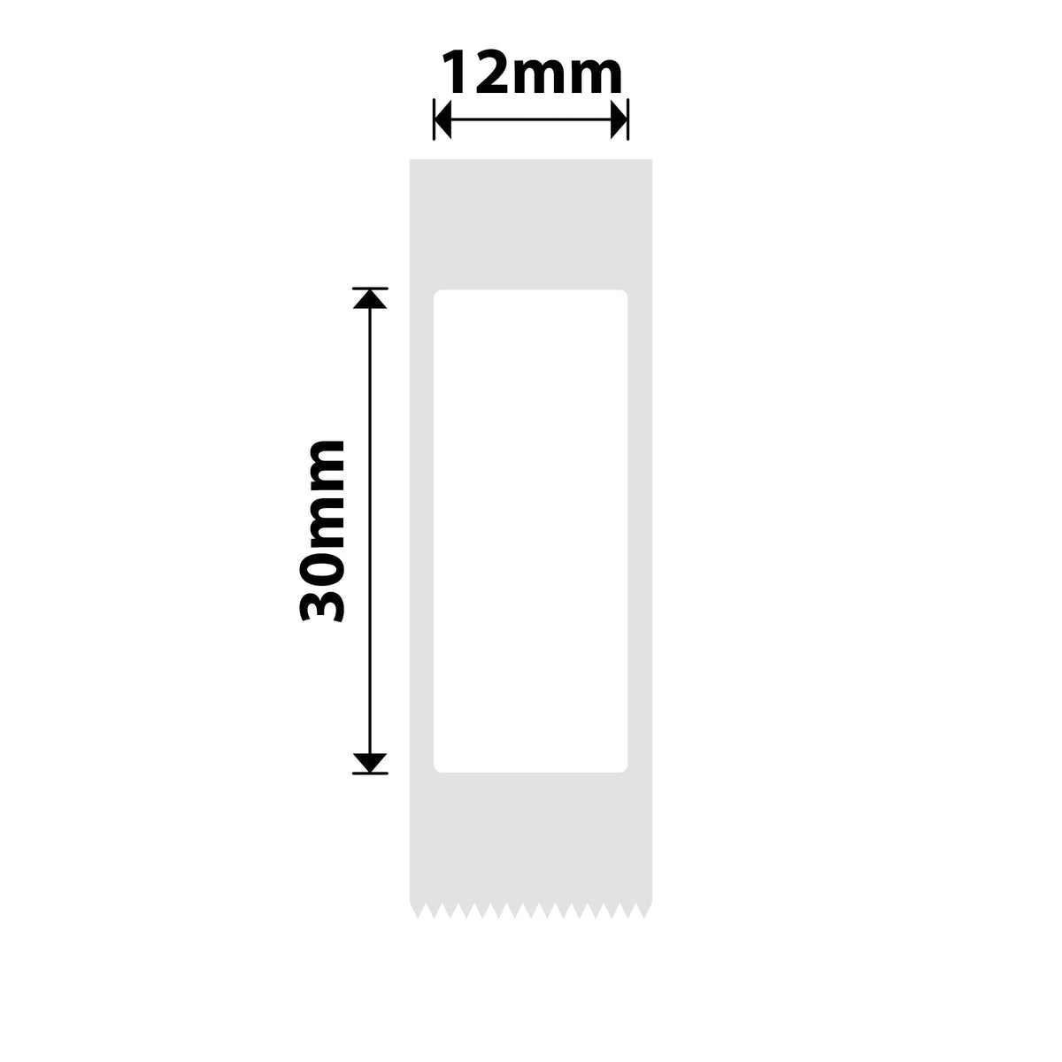 NIIMBOT - D Range - 12x30mm - White - 195 Labels