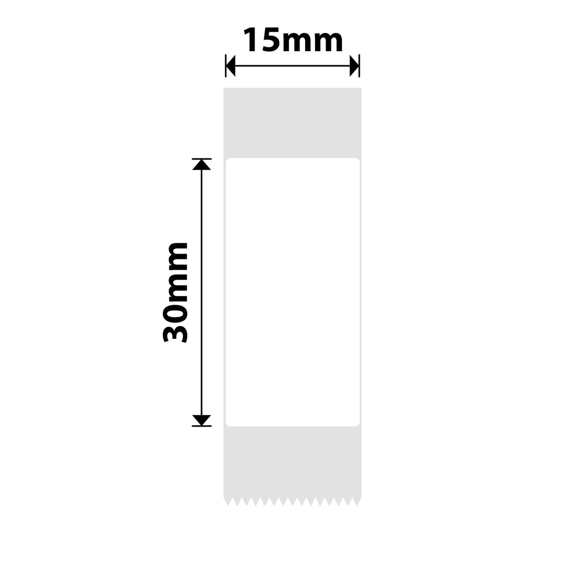 NIIMBOT - D Range - 15x30mm - White - 195 Labels