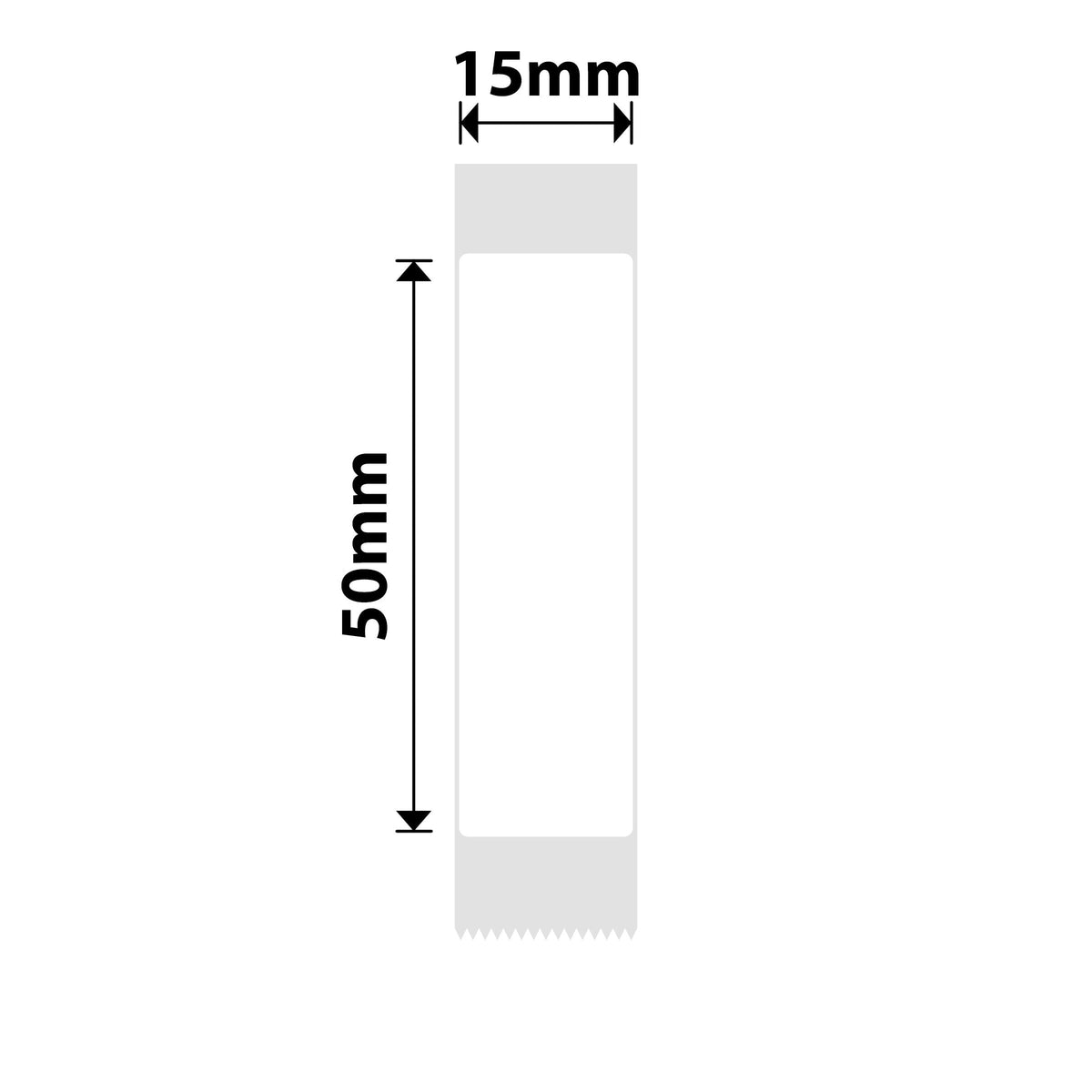 NIIMBOT - D Range - 15x50mm - White - 125 Labels