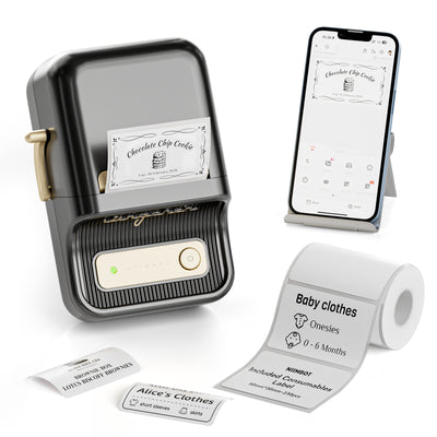 NIIMBOT - B21S Bluetooth Label Printer Incl Label Roll