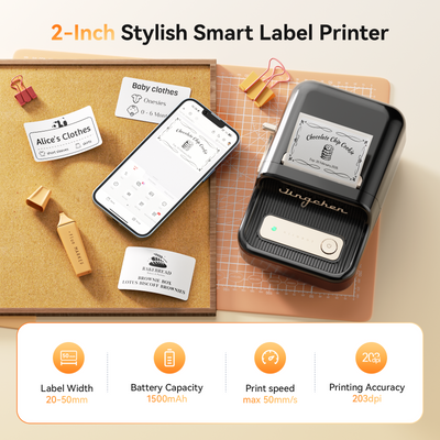 NIIMBOT - B21S Bluetooth Label Printer Incl Label Roll