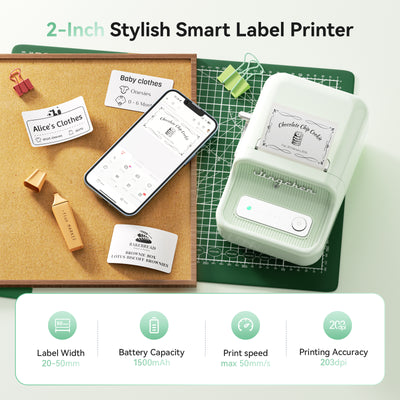 NIIMBOT - B21S Bluetooth Label Printer Incl Label Roll