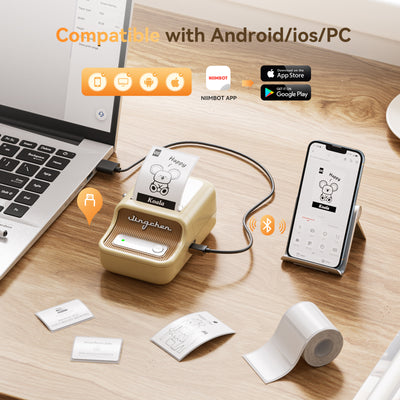 NIIMBOT - B21S Bluetooth Label Printer Incl Label Roll