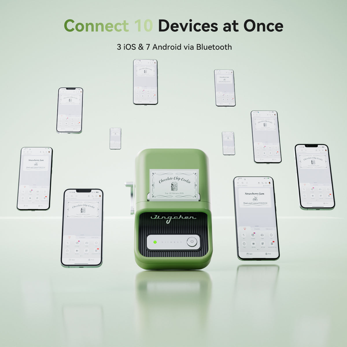 NIIMBOT - B21S Bluetooth Label Printer Incl Label Roll