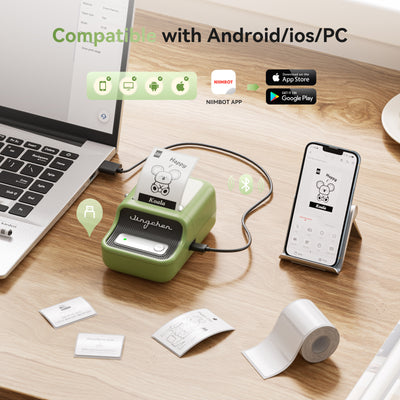 NIIMBOT - B21S Bluetooth Label Printer Incl Label Roll
