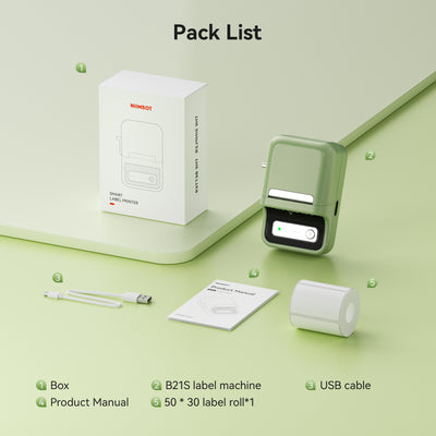 NIIMBOT - B21S Bluetooth Label Printer Incl Label Roll