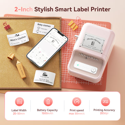 NIIMBOT - B21S Bluetooth Label Printer Incl Label Roll