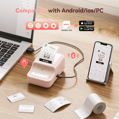 NIIMBOT - B21S Bluetooth Label Printer Incl Label Roll