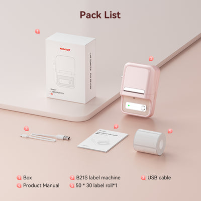 NIIMBOT - B21S Bluetooth Label Printer Incl Label Roll