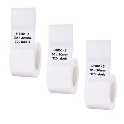 NIIMBOT - B Range - 30x20mm - White - 320 Labels