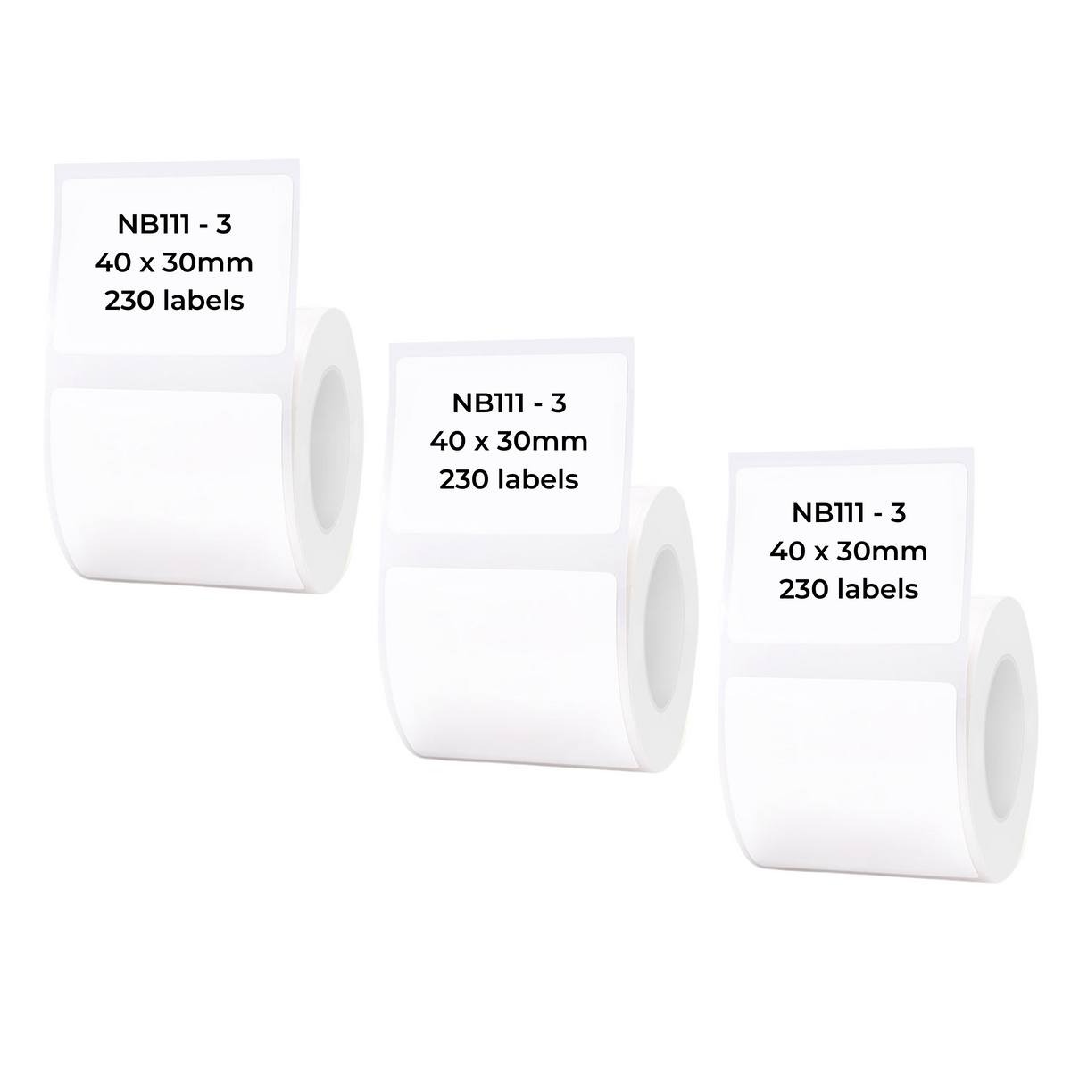 NIIMBOT - B Range - 40x30mm - White - 230 Labels