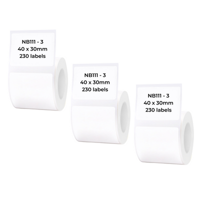 NIIMBOT - B Range - 40x30mm - White - 230 Labels