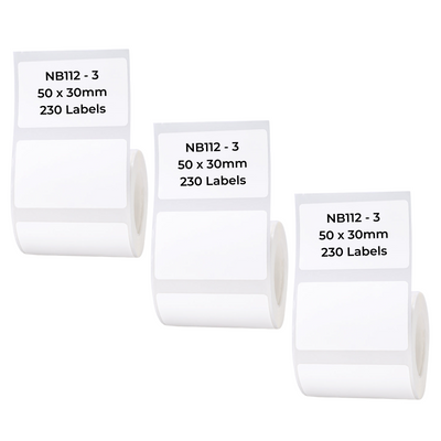 NIIMBOT - B Range - 50x30mm - White - 230 Labels