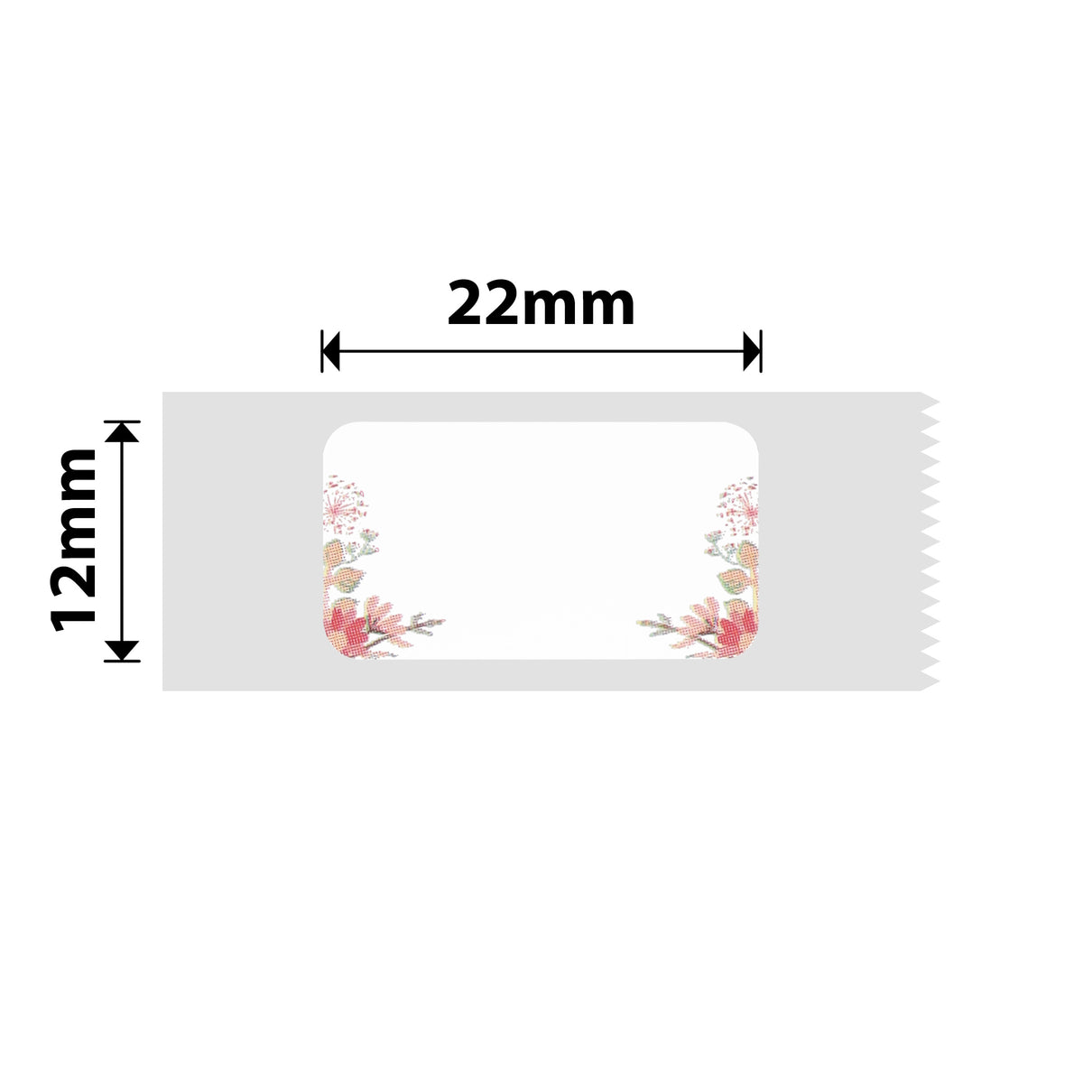 NIIMBOT - D Range - 12x22mm - Spring Red - 250 Labels