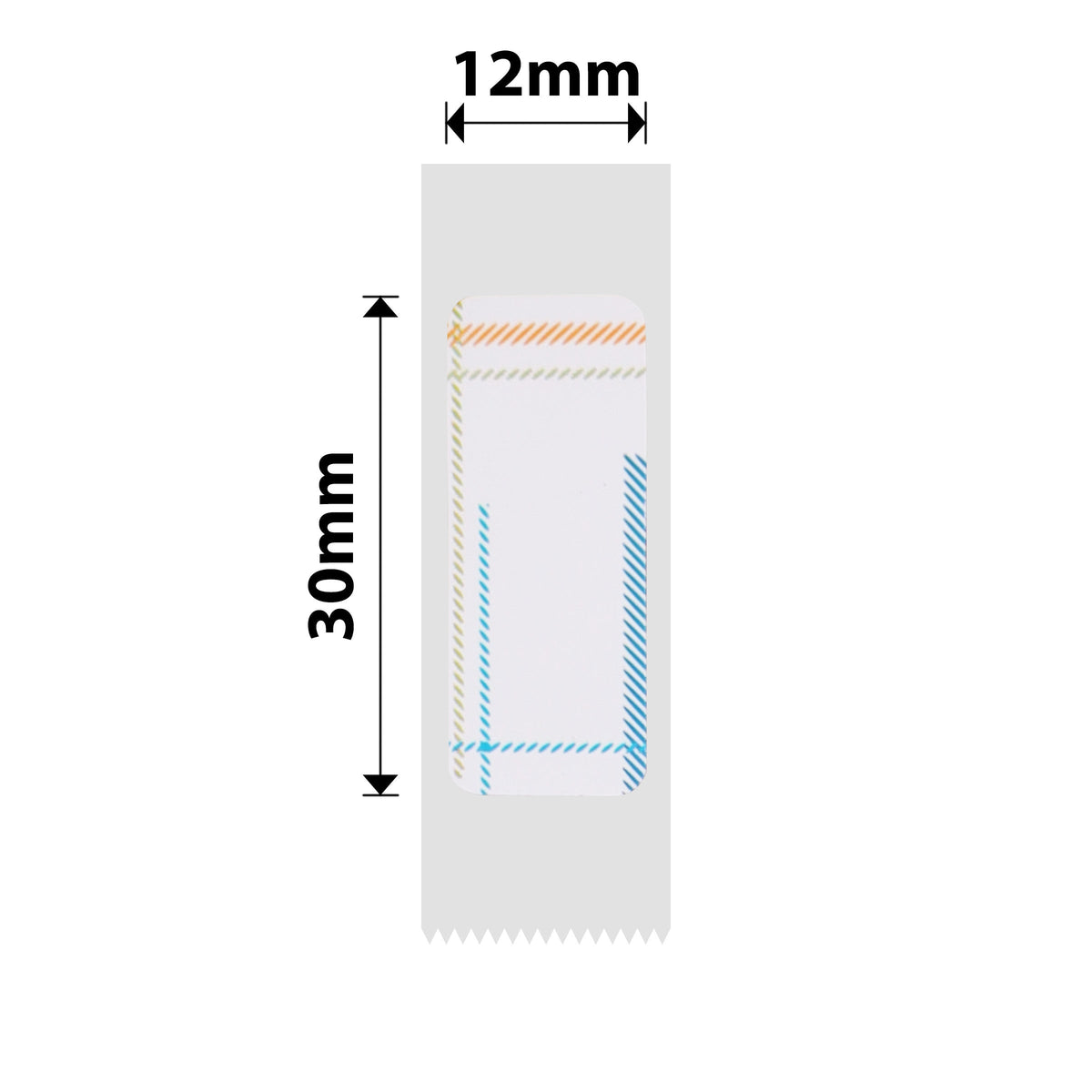 NIIMBOT - D Range - 12x30mm - Rainbows - 195 Labels