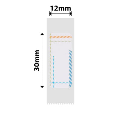 NIIMBOT - D Range - 12x30mm - Rainbows - 195 Labels