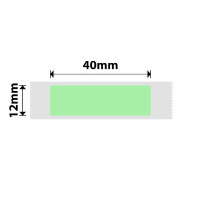 NIIMBOT - D Range - 12x40mm - Green - 155 Labels