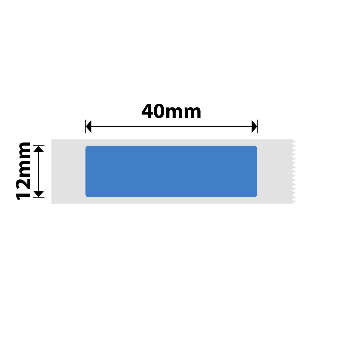 NIIMBOT - D Range - 12x40mm - Blue - 155 Labels